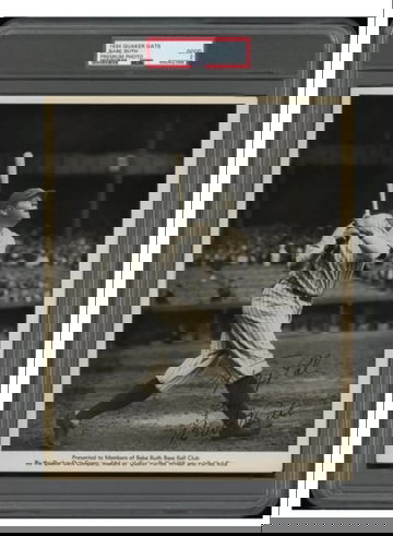 1934 Quaker Oats Babe Ruth Premium Photo. Extremely rare. PSA 2. Only 3 graded higher. 