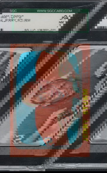 1966 Topps Football #44 Jerry Sturm SGC 84 Nr Mt