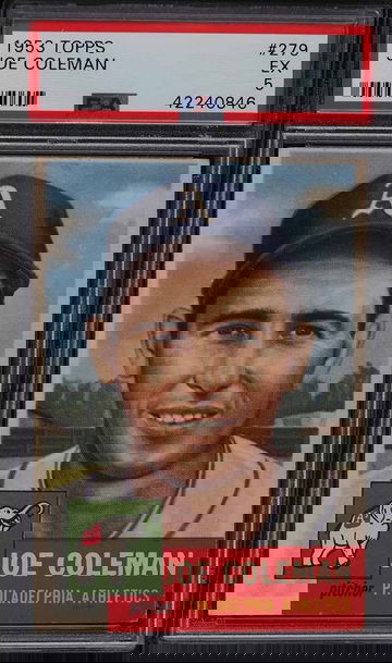 1953 Topps Baseball Joe Coleman #279 PSA 5