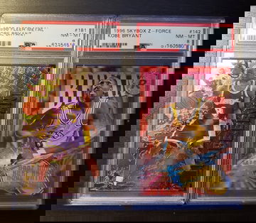 1996 Fleer Metal Skybox Z-force Kobe Bryant RC PSA 8 lot