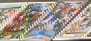 Jerry Rice 3 Card Lot