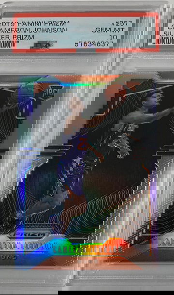 2019 Panini Prizm Cameron Johnson Silver Prizm PSA 10 Gem Mint #257