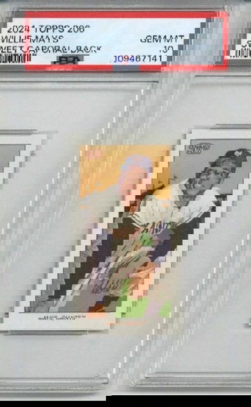 2024 TOPPS 206 SWEET CAPORAL BACK WILLIE MAYS CARD GIANTS PSA 10 LOW POP