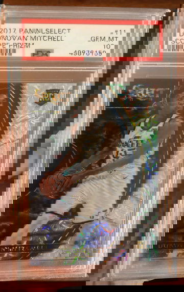 Donovan Mitchell PSA 10 GEM MINT 2017 PANINI SELECT Scope Prizm #11 Rookie card