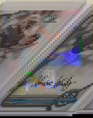 2022 Bowman University Xavier Worthy 1st Bowman Auto