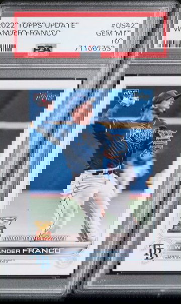  2022 Topps Update Wander Franco RC US42 Debut - PSA 10 - Tampa Bay Rays