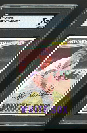 1967 Topps Hoyt Wilhelm #422 HOF SGC 7