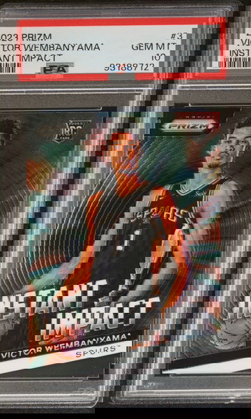2023 PRIZM INSTANT IMPACT VICTOR WEMBANYAMA PSA 10