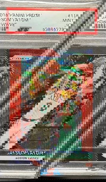 Jayson Tatum 2018 Ruby Wave PSA 9