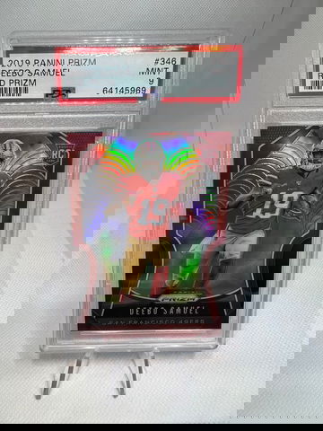 2019 panini prizm Deebo Samuel red retail rc psa 9 ssp