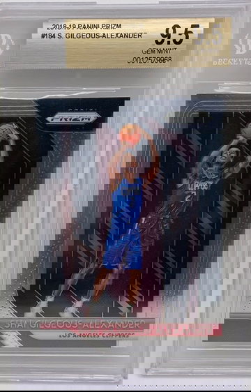 2018 Panini Prizm Shai Gilgeous Alexander RC BGS 9.5
