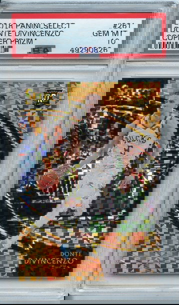 Donte Divincenzo Copper Prizm Courtside PSA 10