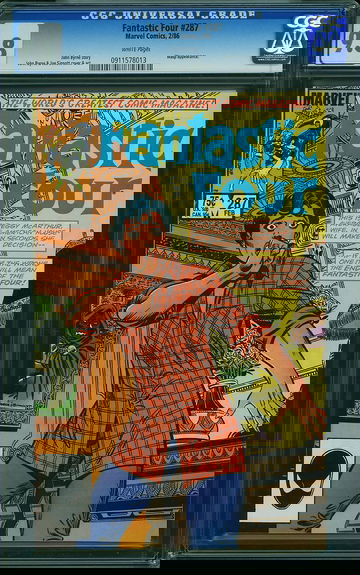 FANTASTIC FOUR #287, CGC 9.8 NM/MT