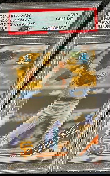 2019 Bowman Chrome Marco Luciano PSA 10