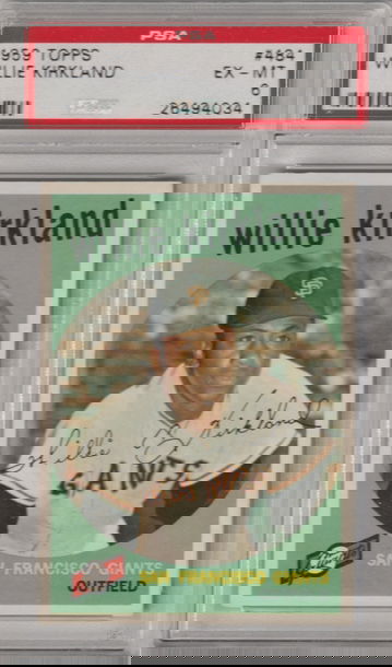 1959 Topps #484 Willie Kirkland PSA 6 (Excellent-Mint)