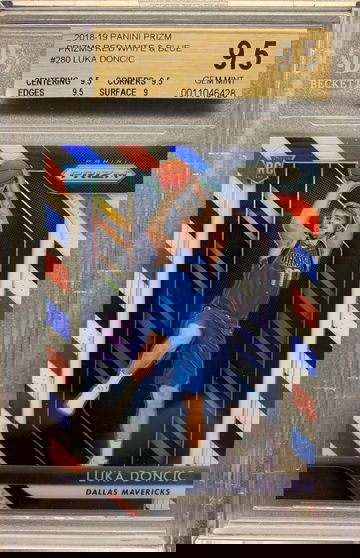 LUKA DONCIC 2018 RED WHITE BLUE PRIZM ROOKIE BGS 9.5 