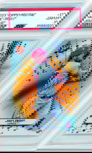 2023 Topps Pristine #27 Mike Trout Orange PSA 10 GEM MINT!