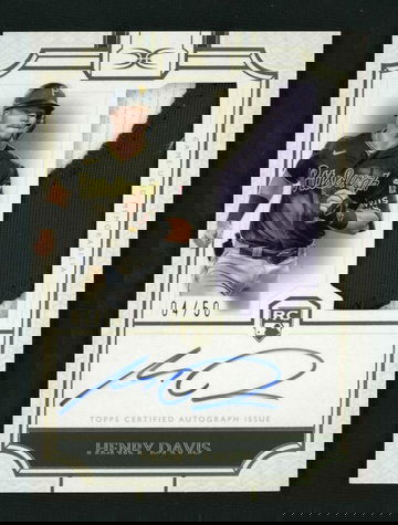 2024 Topps Definitive RC Auto Patch Henry Davis #DRPC-HD /50