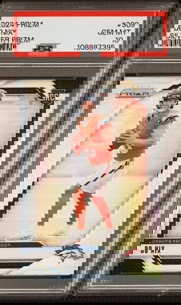 2024 PANINI PRIZM #309 BO NIX SILVER PRIZM PSA 10