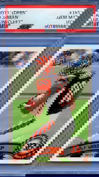 2011 Topps A.J. Green RC Bengals PSA 10 GEM MINT