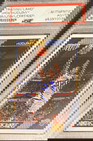 2016-17 NBA Hoops Jrue Holiday authentic auto