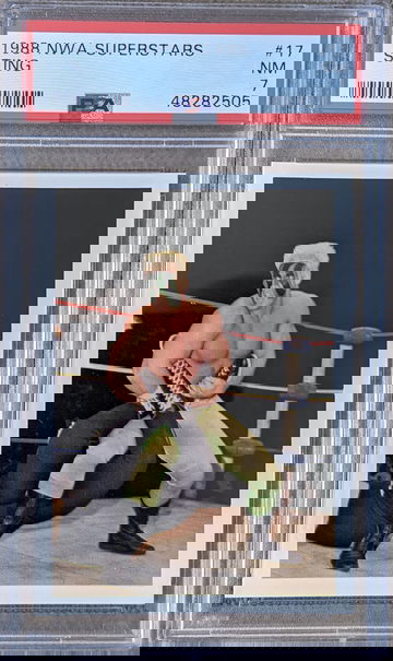 1988 NWA wonderama superstars STING PSA 7 #17 (Shipping from Canada)