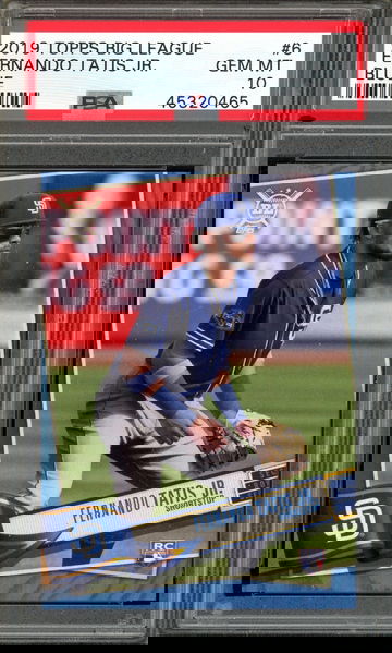 FERNANDO TATIS JR PSA 10 RC 2019 TOPPS BIG LEAGUE BLUE #6 GEM MINT LOW POP