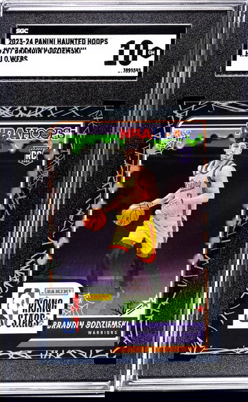2023-24 Panini Haunted Hoops #297 Brandin Podziemski Holo Webs SGC 10
