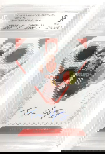 2018-19 Cornerstones Crystal Trae Young Auto RPA BGS 9 POP 1
