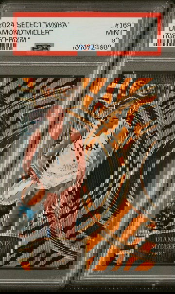 2024 Panini Select WNBA Tiger Prizm Diamond Miller #169 PSA 9