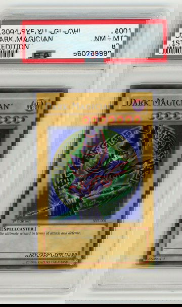 2004 Yu-Gi-Oh! Dark Magician SYE-001 1st Edition PSA 8 NM-MT 