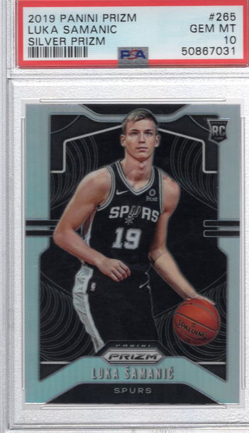 2019 Prizm Luka Samanic Silver Spurs RC