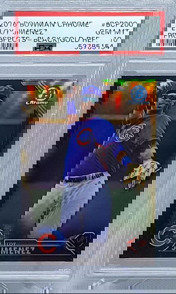 2016 Bowman Chrome Prospects #BCP 200 Eloy Jimenez PSA 10 Black &Gold Refractor 