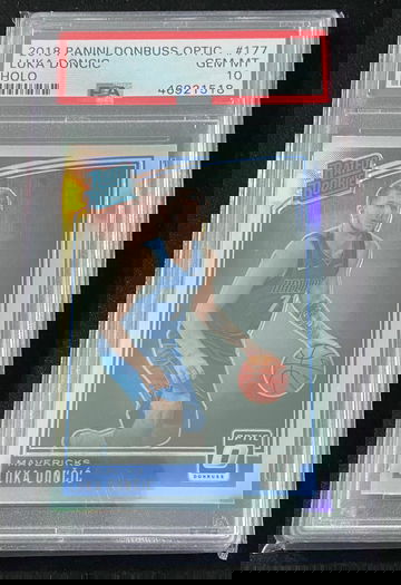 2018 Optic Holo Luka Doncic rc Psa 10