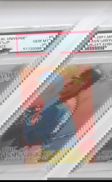 PSA 10 GEM MINT  1997 METAL UNIVERSE KEN GRIFFEY JR BLAST FURNACE #6