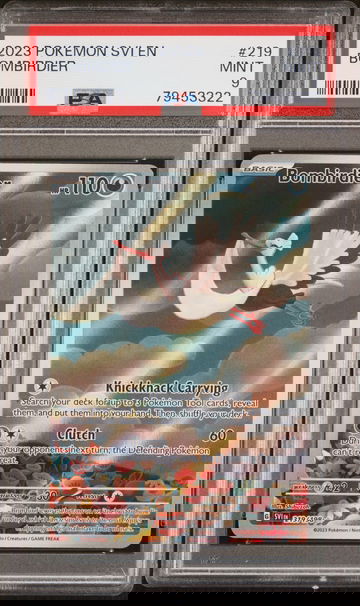 2023 POKEMON SVI EN SCARLET & VIOLET BOMBIRDIER #219 PSA 9