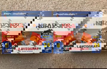 LOT OF 2 2020-21 PANINI NBA HOOPS RETAIL BOXES SEALED