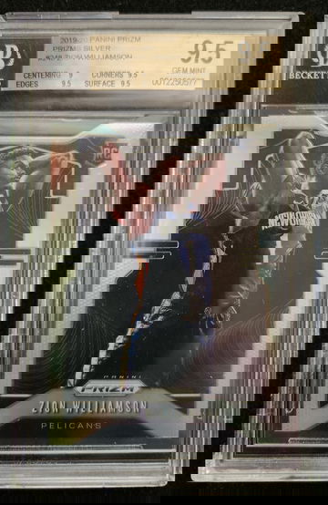 2019-20 Panini Prizm Silver #248 Zion Williamson Rookie RC BGS 9.5 Gem Mint