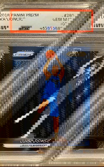 Luka Doncic 2018 Panini Prizm BASE PSA 10 #280 RC Mavericks