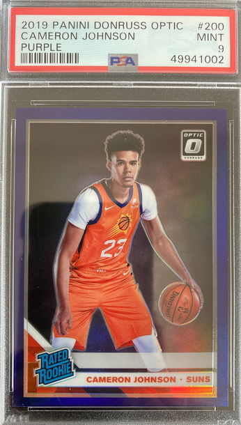 2019 Cameron Johnson Optic Purple PSA 9