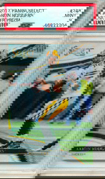 2017 Panini Select Aaron Rodgers Field Level Silver #248 PSA 9