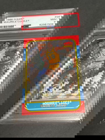 1986 Fleer Basketball Maurice Lucas PSA 9 #66