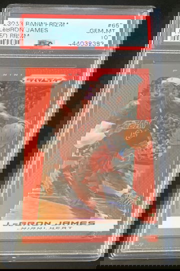 2013-14 Panini Prizm Red Lebron James PSA 10 Gem Mint
