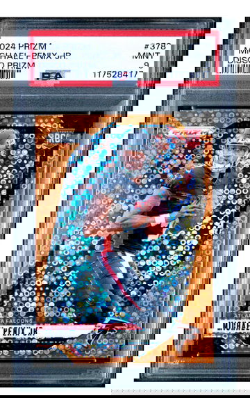 🔥 Michael Penix Jr. 2024 Prizm Disco Rookie 378 – PSA 9 