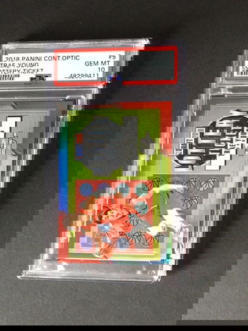 2018 Panini Contenders Optic Lottery Ticket #5 Trae Young RC PSA 10 Population 9