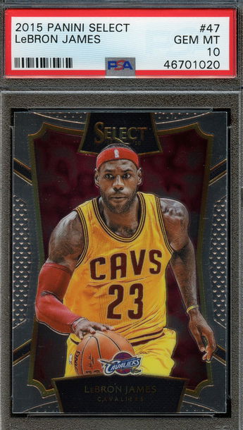 2015 Select #47 LeBron James PSA 10 Gem Mint