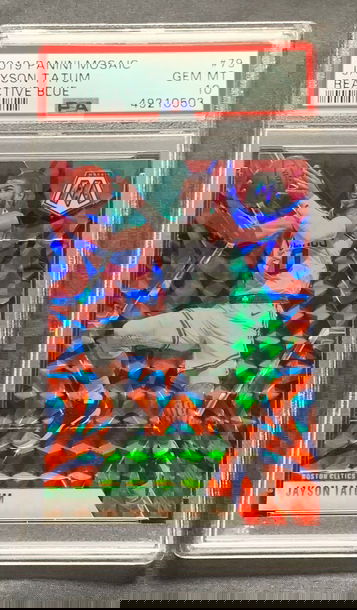 2019 Mosaic Jayson Tatum Reactive Blue PSA 10