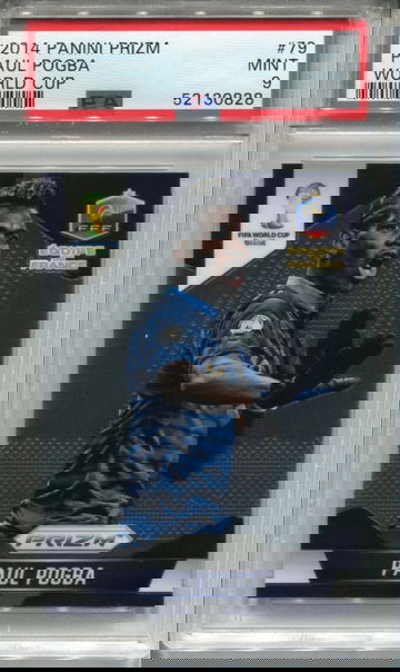 2014 PANINI PRIZM WORLD CUP #79 PAUL POGBA PSA 9 MINT