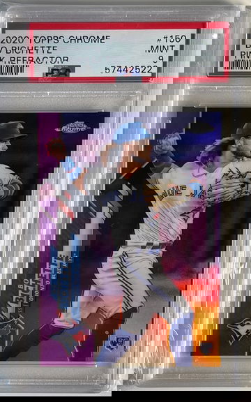 2020 Topps Chrome Bo Bichette Pink Refractor PSA 9