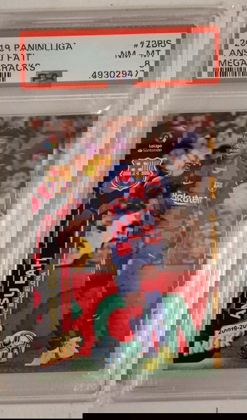 ANSU FATI 2019 Panini La Liga Megacracks Rookie Card RC PSA 8 